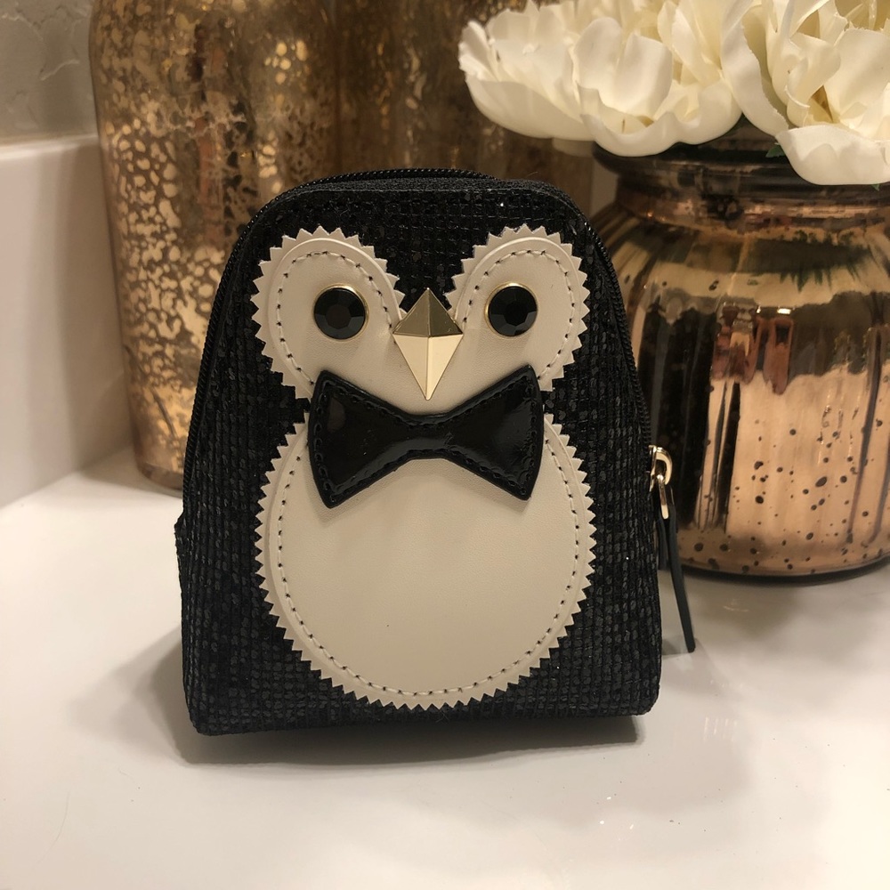 Kate space penguin coin purse